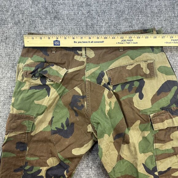 Vintage Military Pants Medium Short Woodland Camo M81 Combat Tactical Army - Picture 6 of 11
